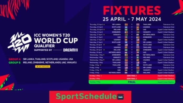 Women's T20 World Cup Qualifier Schedule 2024: Matches, Dates, Days, Timings, Venue and More